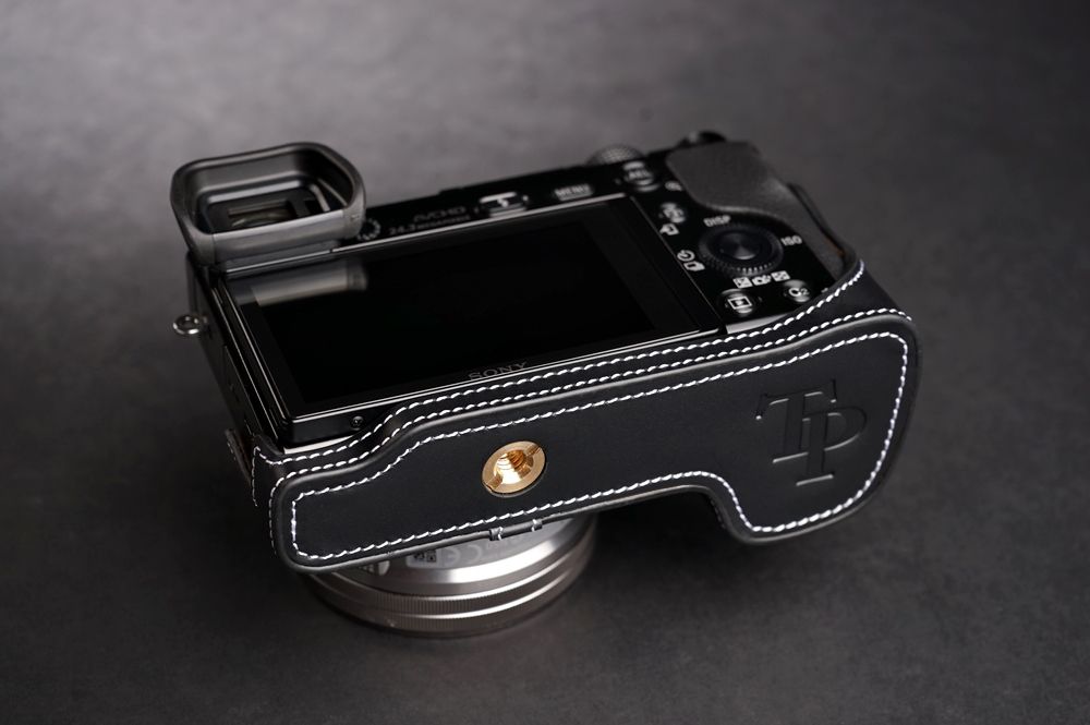 Handmade Genuine real Leather Full Camera Case bag cover for Sony A6000